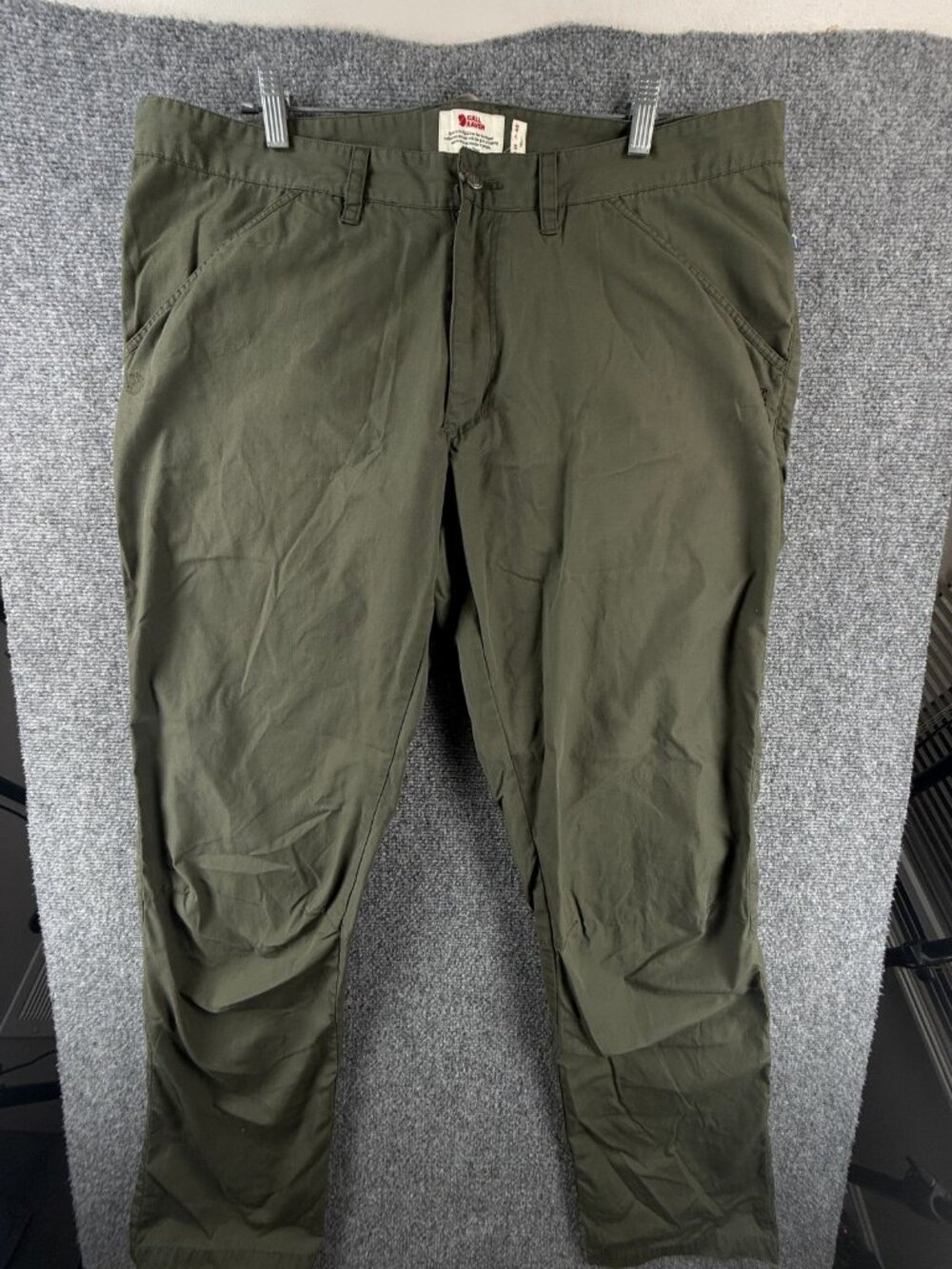 Fjallraven 82461 High Coast Pants Hiking Men 40 Green Light Canvas ACTL 40X34